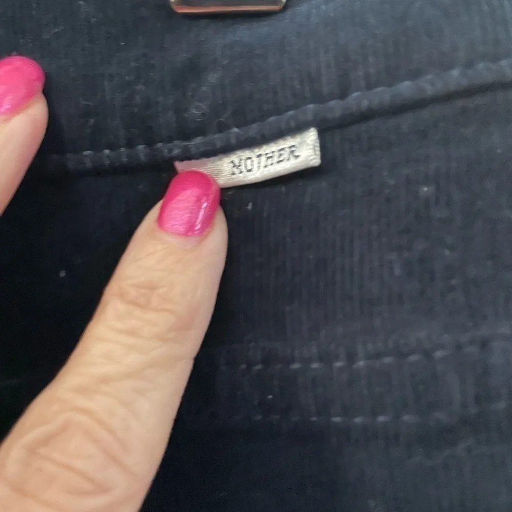 Mother Denim corduroy button up mini skirt. Dark Navy Blue. Size 26 - Picture 5 of 7